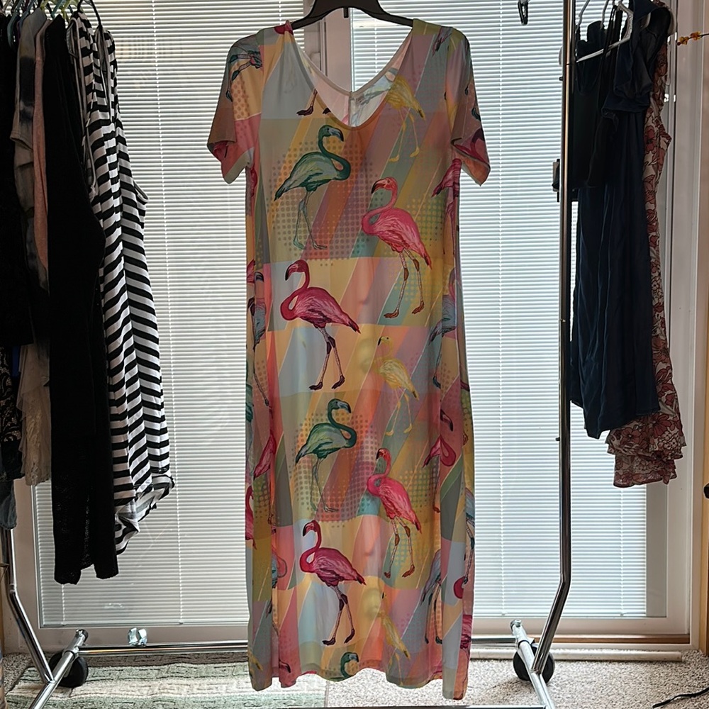 Nanu Flamingo Dress - Picture 1 of 3
